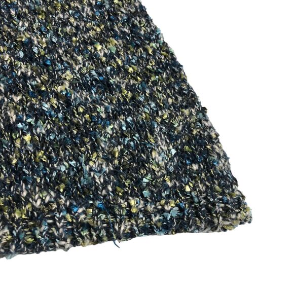 J Jill Sweater Womens Medium Blue Green V Neck Boucle Knit Pullover Sweatshirt - Picture 2 of 15